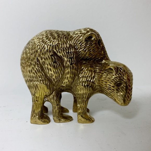 Accents Vintage Brass Mating Bear Figurine Poshmark